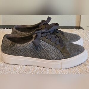 Tory Burch Marion Quilted Felt Gray Sneakers